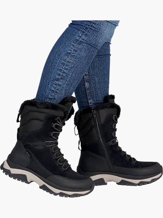 Rieker Damen Schnürstiefel Schwarz 142055 4