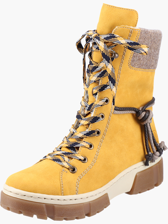 Rieker Damen Schnürstiefel Gelb 142062 2