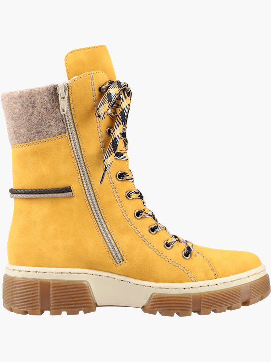 Rieker Damen Schnürstiefel Gelb 142062 3