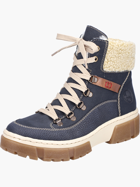 Rieker Damen Schnürstiefel Blau 142063 2