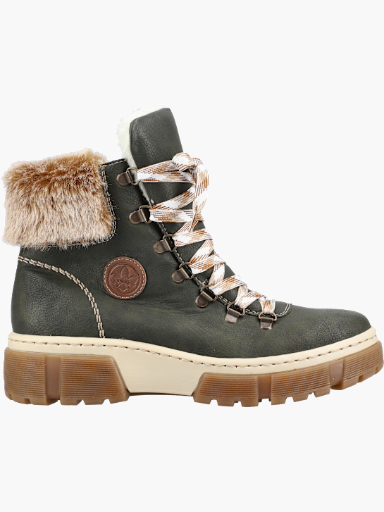 Rieker Damen Schnürstiefel Grün 142064 1