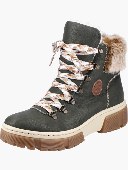 Rieker Damen Schnürstiefel Grün 142064 2