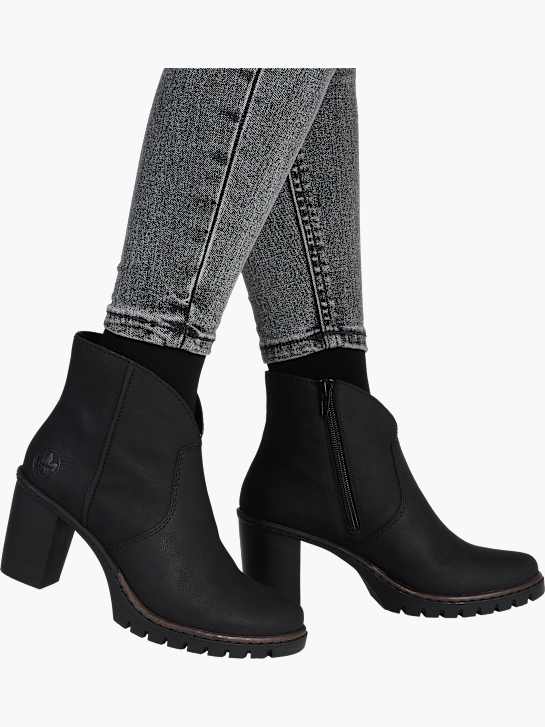 Rieker Damen Stiefeletten Schwarz 142083 4