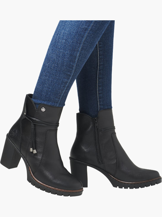 Rieker Damen Stiefeletten Schwarz 142084 4