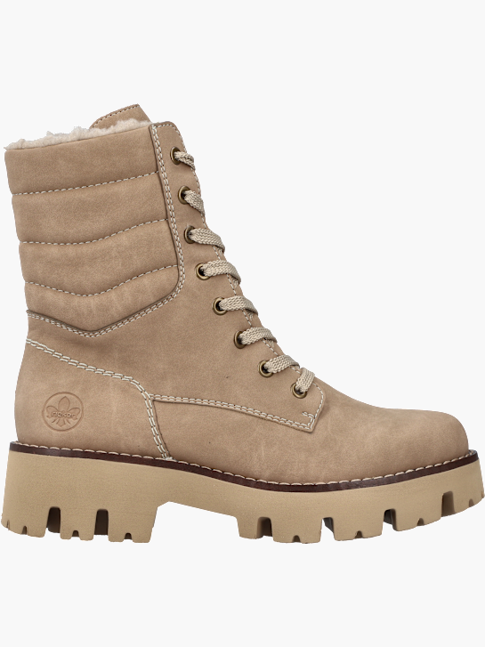Rieker Damen Schnürstiefel Beige 142091 1