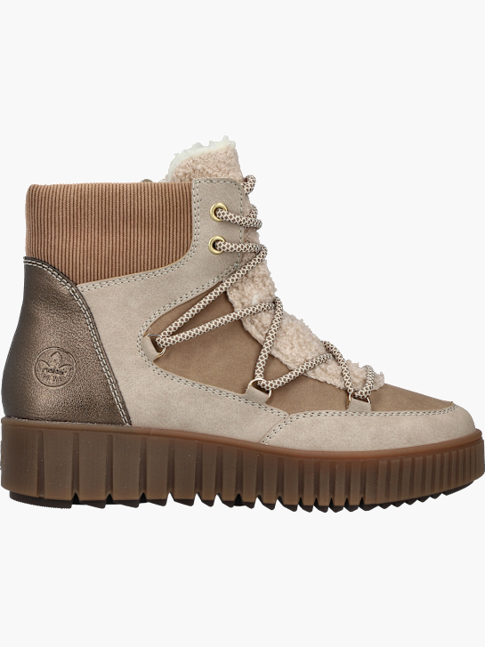 Rieker Damen Schnürstiefel Beige 142096 1