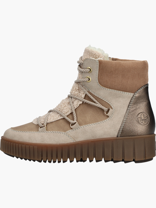 Rieker Damen Schnürstiefel Beige 142096 3