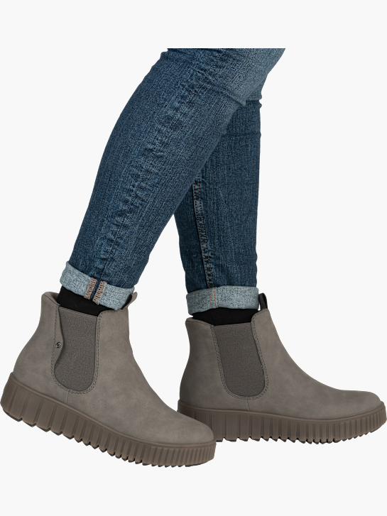 Rieker Damen Chelsea Boots Grau 142098 4