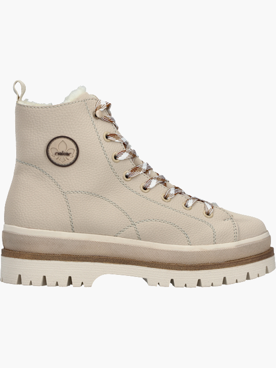 Rieker Damen Schnürstiefel Beige 142102 1