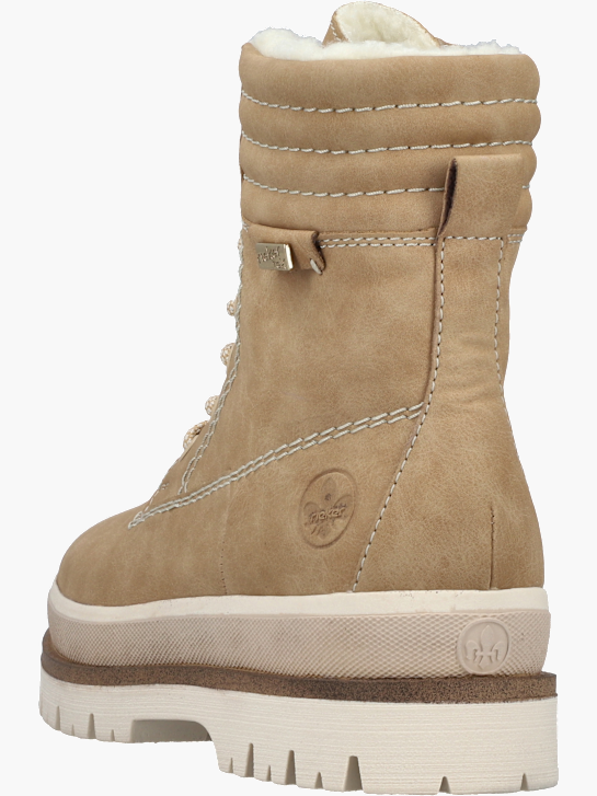 Rieker Damen Schnürstiefel Beige 142103 4