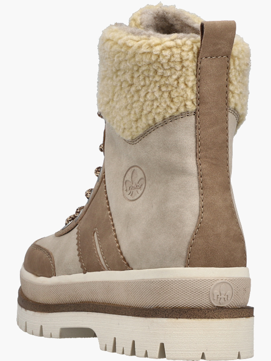 Rieker Damen Schnürstiefel Beige 142104 4