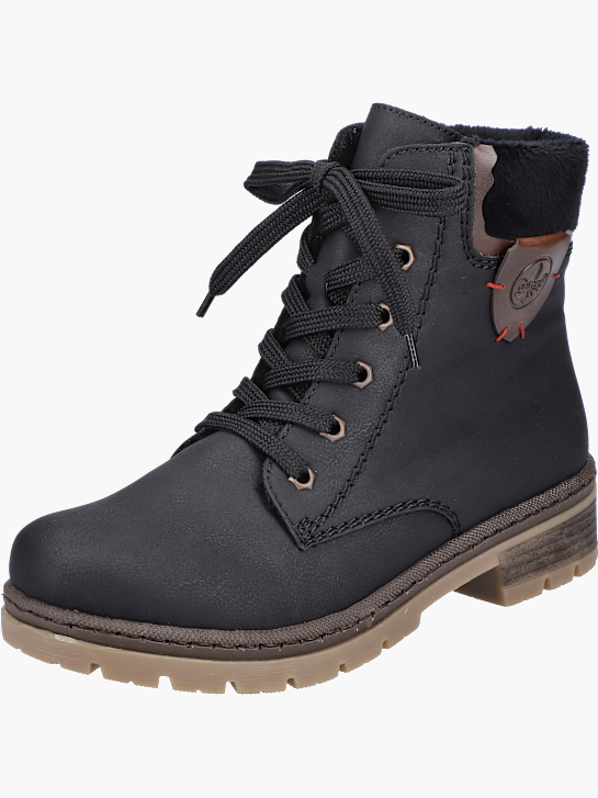 Rieker Damen Schnürstiefel Schwarz 142108 2