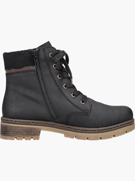 Rieker Damen Schnürstiefel Schwarz 142108 3