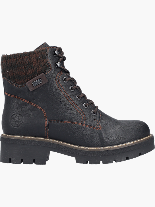 Rieker Damen Schnürstiefel Schwarz 142113 1