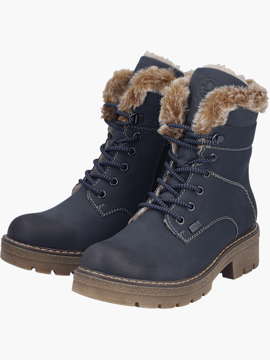Rieker Damen Schnürstiefel Blau 142114 2