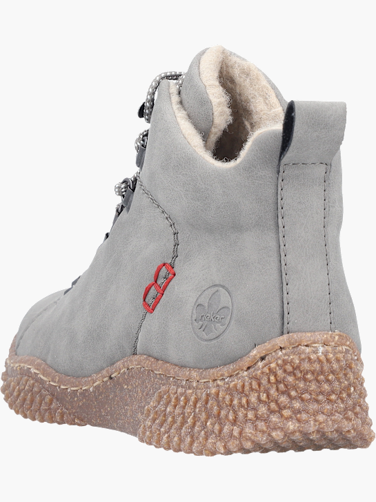 Rieker Damen Schnürstiefel Grau 142116 4