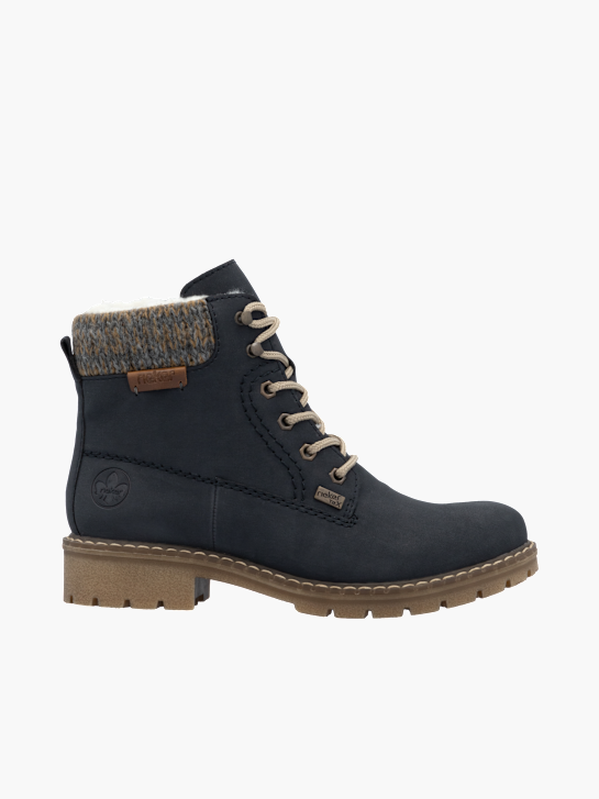 Rieker Damen Schnürstiefel Blau 136686 1