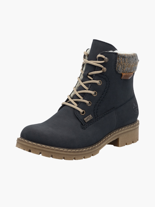 Rieker Damen Schnürstiefel Blau 136686 2
