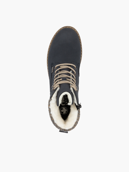 Rieker Damen Schnürstiefel Blau 136686 4