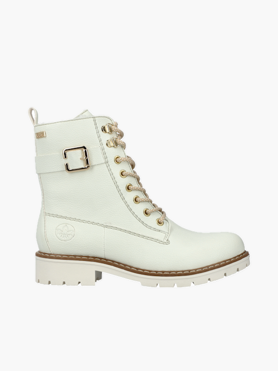 Rieker Damen Schnürstiefel Weiß 136689 1