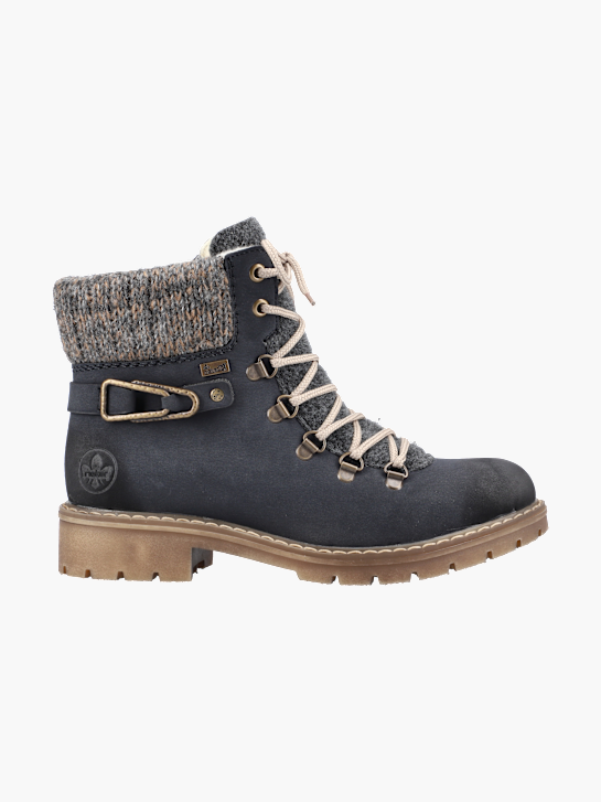 Rieker Damen Schnürstiefel Blau 136691 1