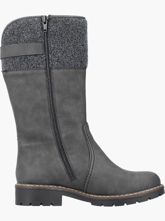 Rieker Damen Hochschaftstiefel Grau 136693 3