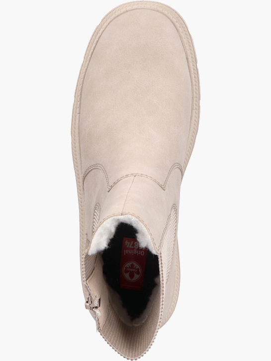 Rieker Damen Chelsea Boots Beige 142125 4