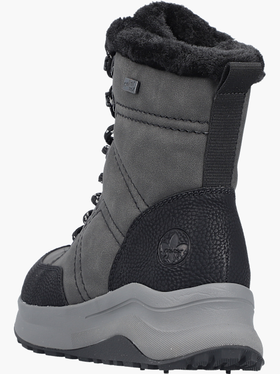Rieker Damen Schnürstiefel Grau 142131 4