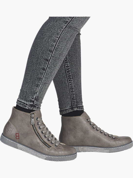 Rieker Damen Schnürstiefel Grau 142135 4
