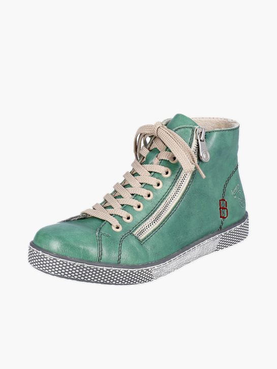 Rieker Damen Schnürstiefel Grün 136701 2