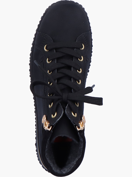 Rieker Damen Schnürstiefel Schwarz 142142 4