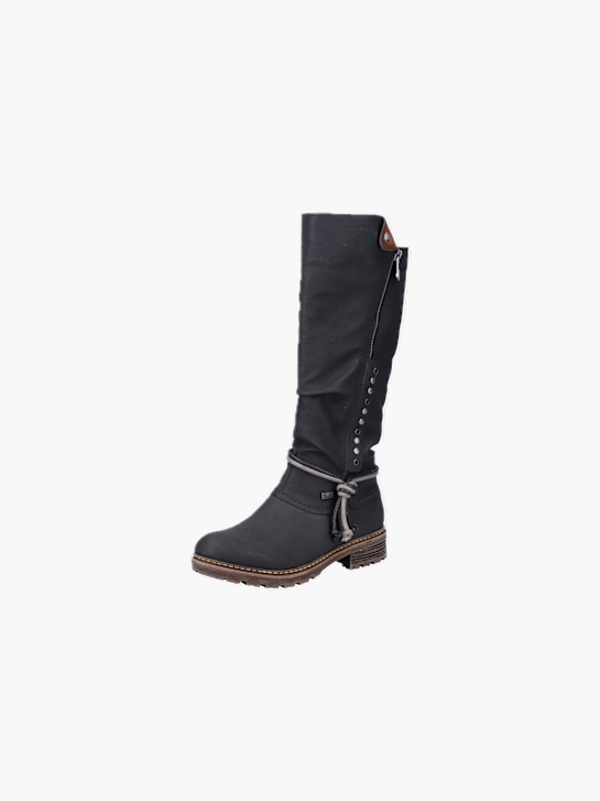 Rieker Damen Hochschaftstiefel Schwarz 136714 2