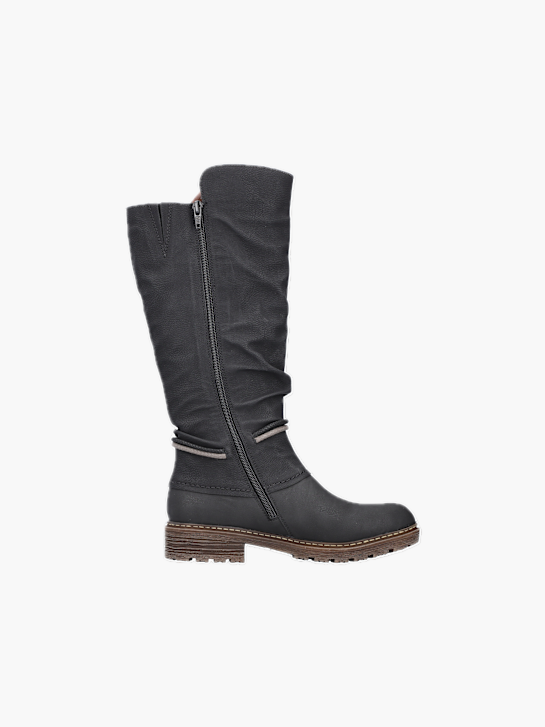 Rieker Damen Hochschaftstiefel Schwarz 136714 3