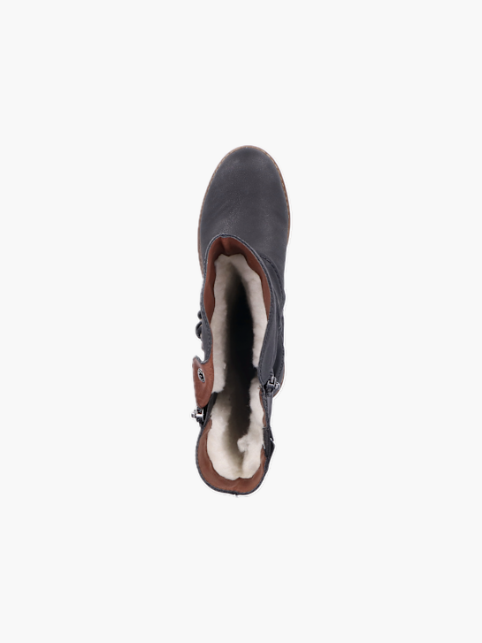 Rieker Damen Hochschaftstiefel Schwarz 136714 4