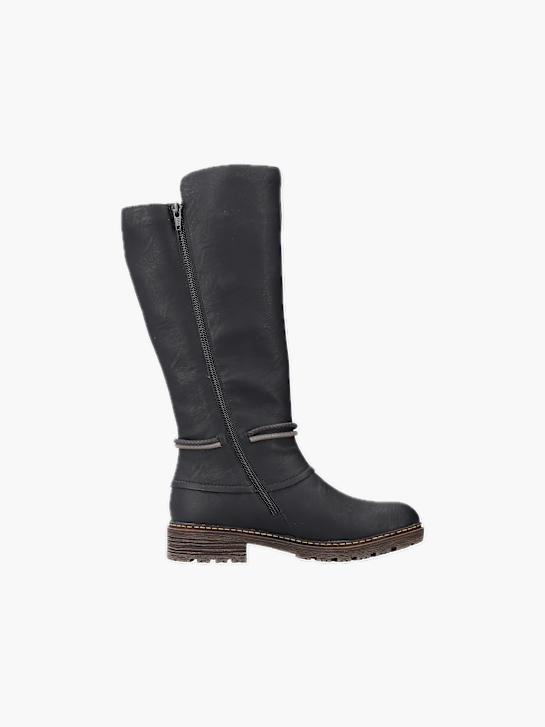 Rieker Damen Hochschaftstiefel Schwarz 136717 1