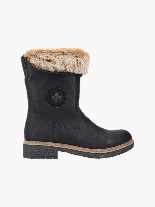 Rieker Damen Hochschaftstiefel Schwarz 136720 1
