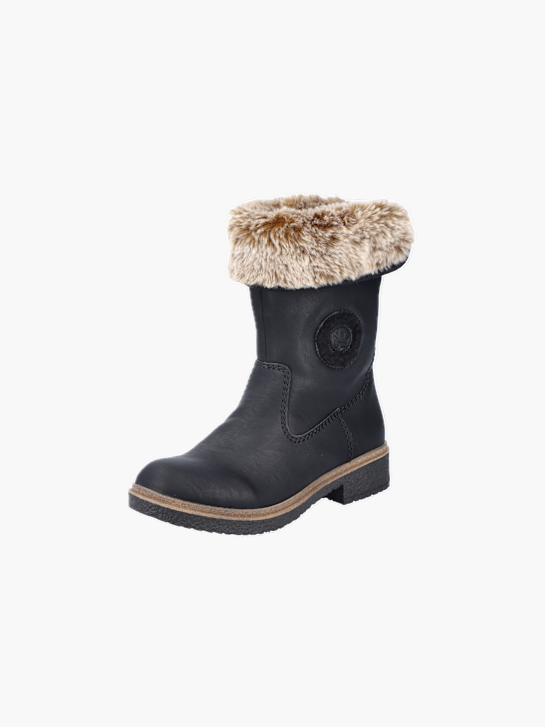 Rieker Damen Hochschaftstiefel Schwarz 136720 2