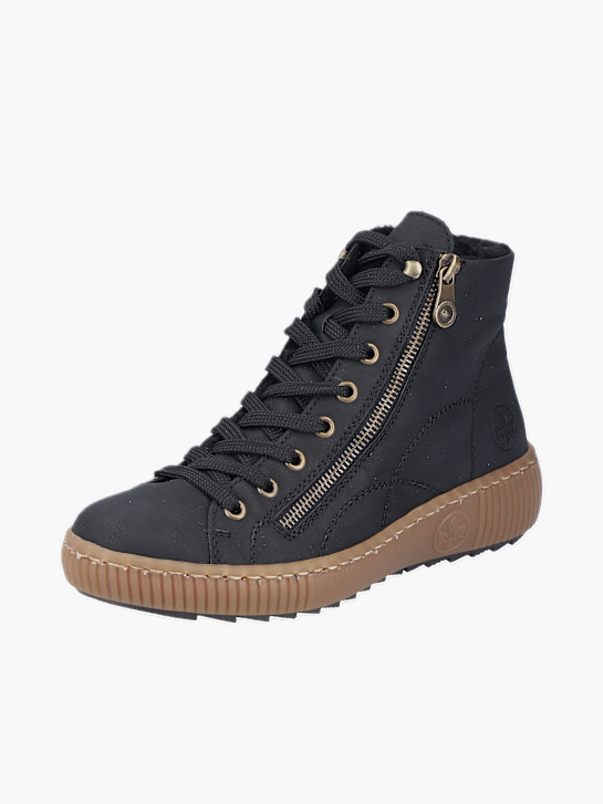 Rieker Damen Schnürstiefel Schwarz 136725 2