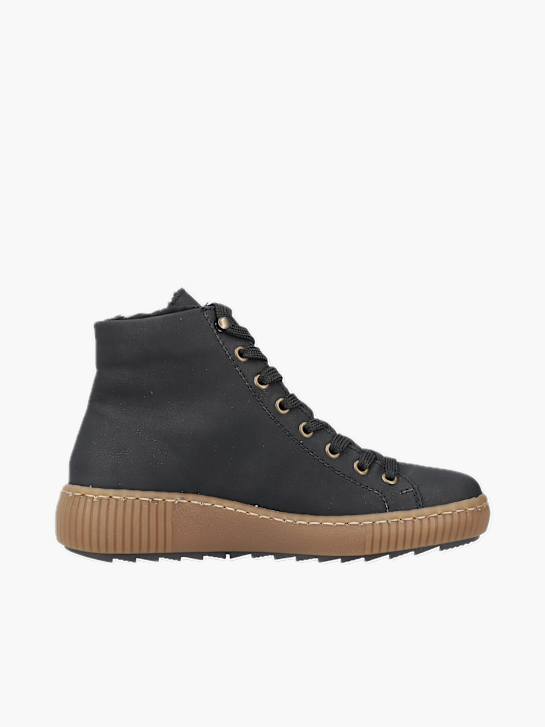 Rieker Damen Schnürstiefel Schwarz 136725 3