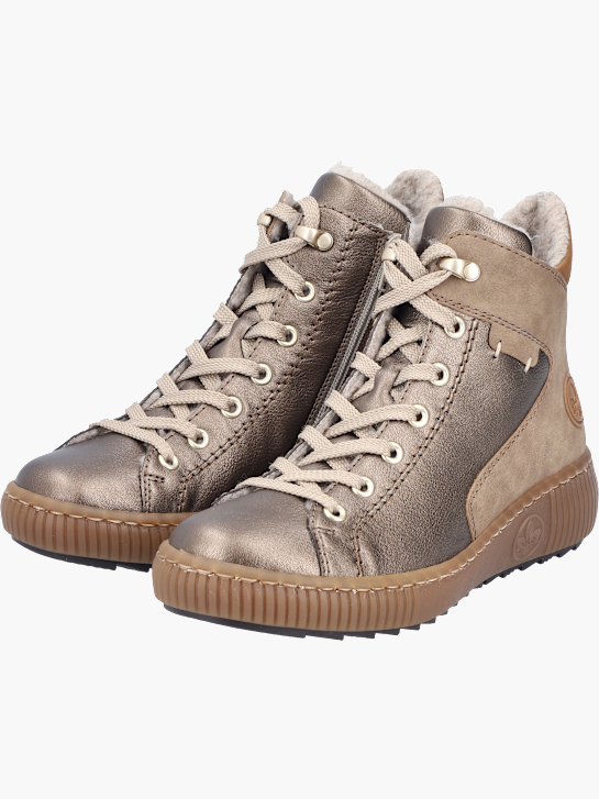 Rieker Damen Schnürstiefel Bronze 142151 3