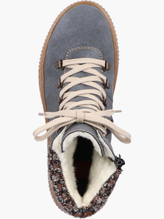 Rieker Damen Schnürstiefel Blau 142152 4