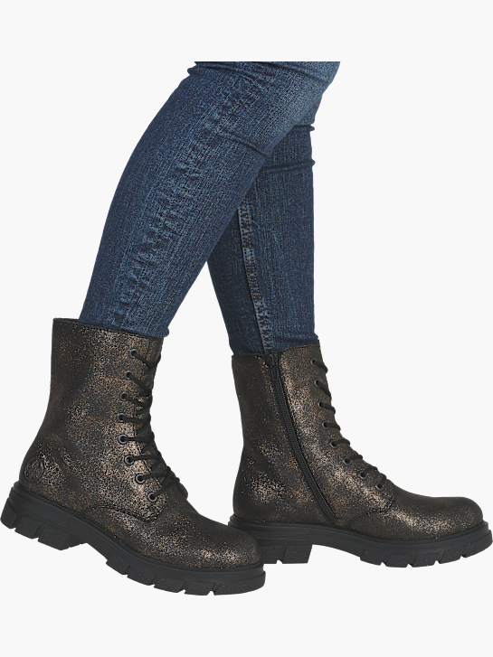 Rieker Damen Biker Boots Bronze 142162 4