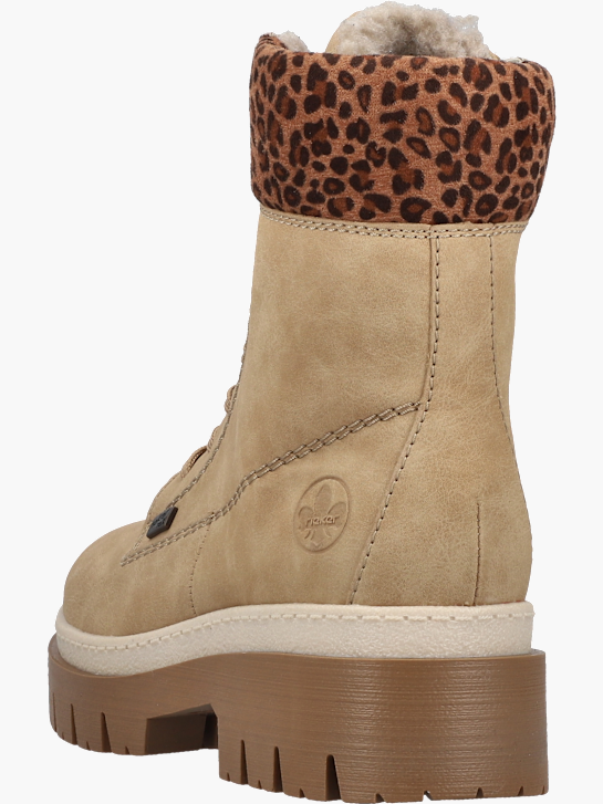 Rieker Damen Schnürstiefel Beige 142165 4