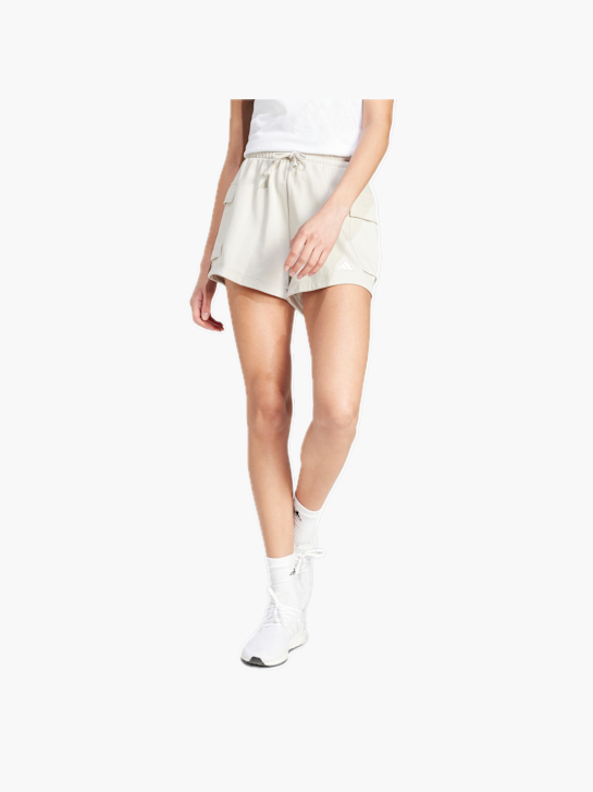 adidas Essentials Small Logo French Terry Cargoshorts Beige 132564 2