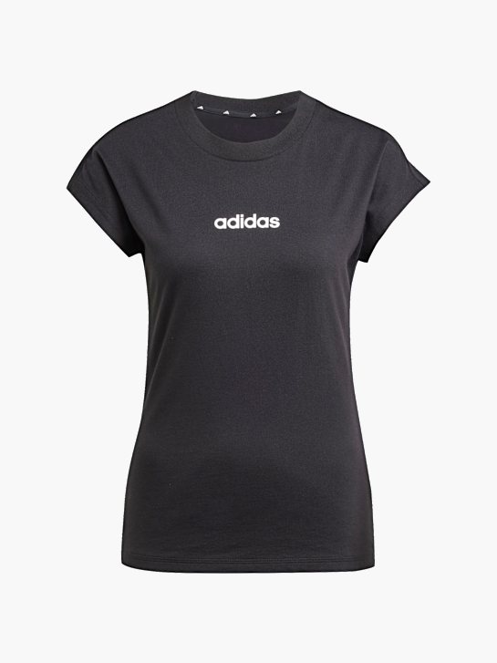 adidas Essentials Linear Cotton T-Shirt Schwarz 142740 1
