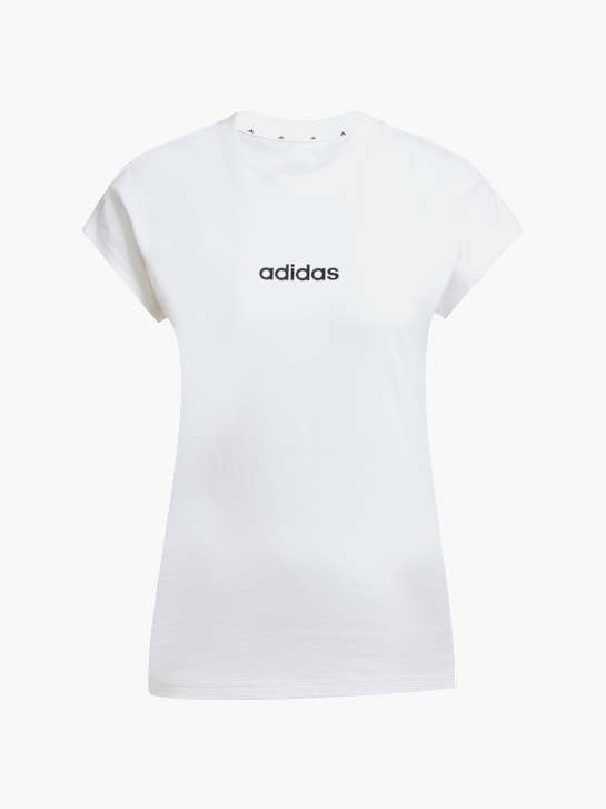 adidas Essentials Linear Cotton T-Shirt Weiß 142741 1