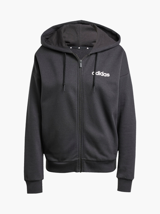 adidas Essentials Linear French Terry Kapuzenjacke Schwarz 142739 1