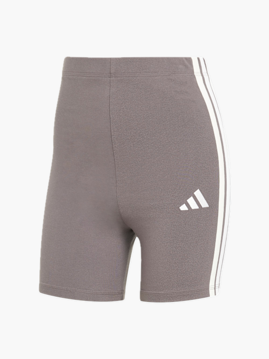 adidas Essentials 3-Streifen High Waisted kurze Leggings Grau 132592 1