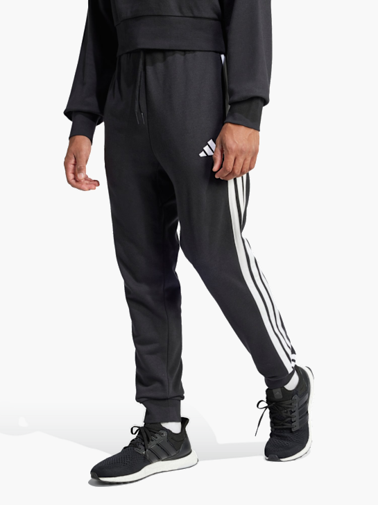 adidas Essentials 3-Streifen French Terry Hose Schwarz 142640 2