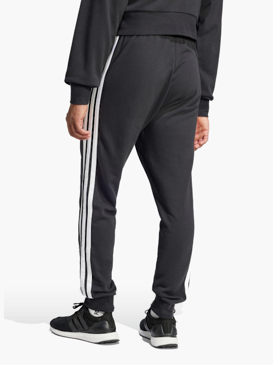adidas Essentials 3-Streifen French Terry Hose Schwarz 142640 3